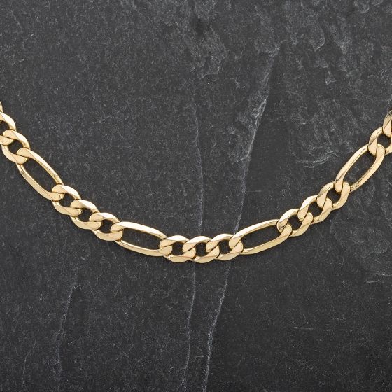 Second Hand 9ct Yellow Gold 18 Inch Figaro Chain 4603001