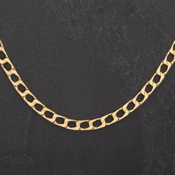 Second Hand 9ct Yellow Gold 20 Inch Square Curb Chain 4603004