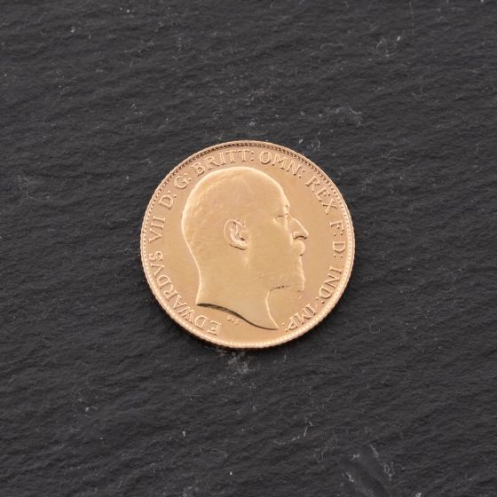 Second Hand 22ct Yellow Gold 1910 King Edward VII Half Sovereign Coin ...