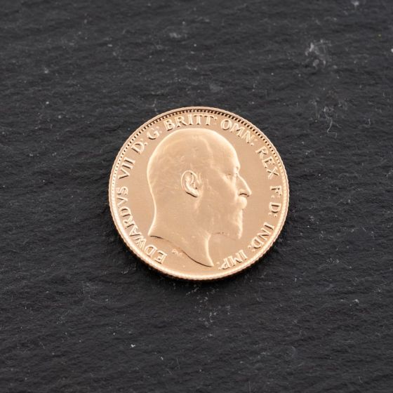 Second Hand 22ct Yellow Gold 1910 Edward VII Half Sovereign Coin ...