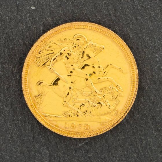 Second Hand 22ct Yellow Gold 1978 Full Sovereign Coin 47021138