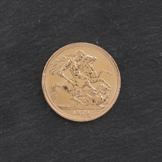 Second Hand 22ct Yellow Gold 1979 Elizabeth Ii Full Sovereign Coin 47021145