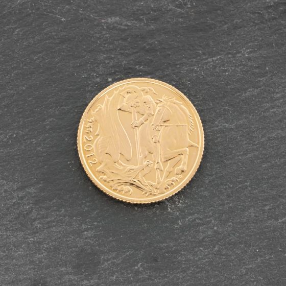 Second Hand 22ct Yellow Gold 2012 Queen Elizabeth II Jubilee Full Sovereign Coin 47021198