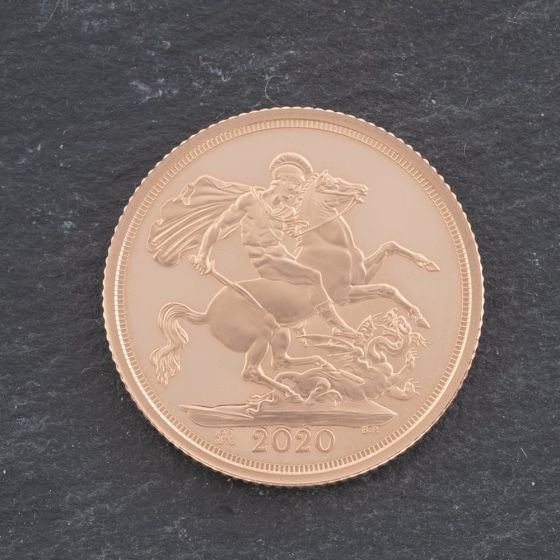 Second Hand 22ct Yellow Gold 2020 Queen Elizabeth II Full Sovereign Coin 47021210