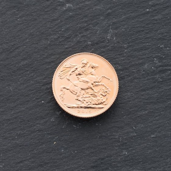 Second Hand 22ct Yellow Gold 2015 Queen Elizabeth II Full Sovereign Coin 47021240