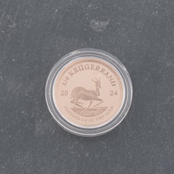 Second Hand 22ct Yellow Gold 2024 1/4 South Africa Krugerrand Boxed Coin 47021291
