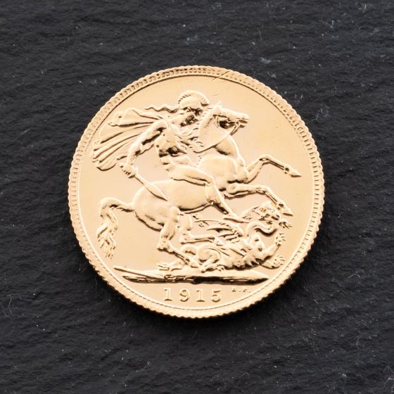 Second Hand Yellow Gold George V 1915 Full Sovereign Coin 47021302