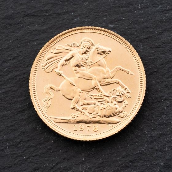 Second Hand Yellow Gold Elizabeth II 1978 Full Sovereign Coin 47021304