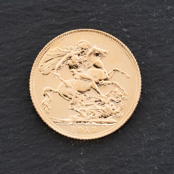 Second Hand Yellow Gold George V 1913 Full Sovereign Coin 47021305