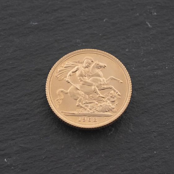 Second Hand 22ct Yellow Gold Queen Elizabeth II 1968 Full Sovereign Coin 47021313