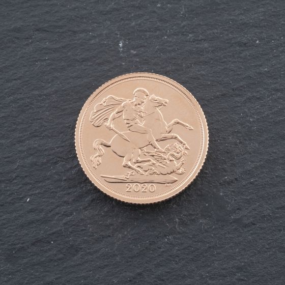 Second Hand 22ct Yellow Gold 2020 Queen Elizabeth Full Sovereign Coin 47021324