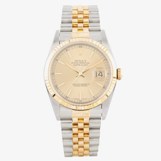 Second Hand Rolex Mens Datejust Watch 16233