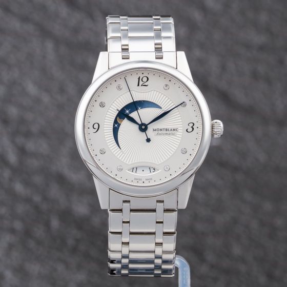 Second Hand Montblanc Ladies Boheme White Dial Bracelet Watch 112501