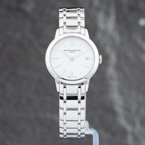 Second Hand Baume & Mercier Ladies Classima White Dial Bracelet Watch 10489