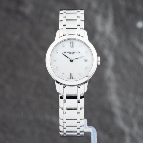Second Hand Baume & Mercier Ladies Classima Mother Of Pearl Dial Bracelet Watch 10490