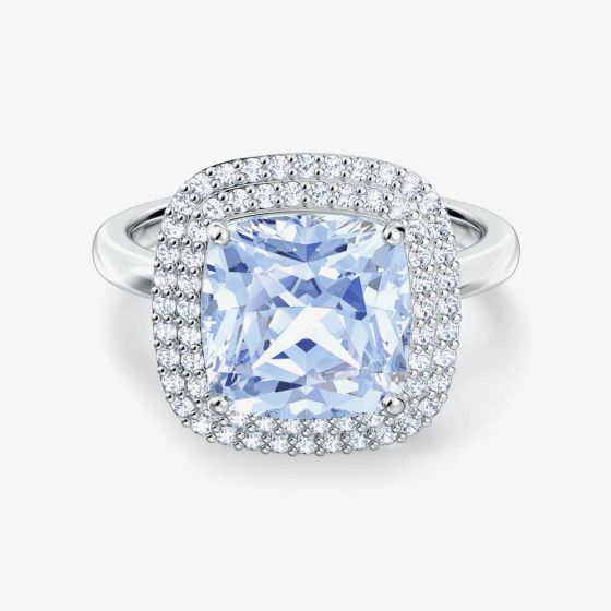 Swarovski Angelic Blue Crystal Cluster Ring