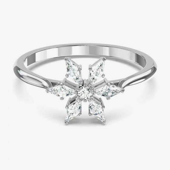 Swarovski Magic White Crystal Snowflake Ring 