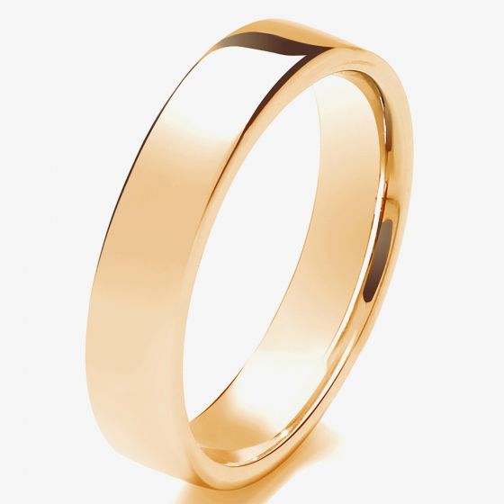 18ct Yellow Gold 5mm Soft Court Gents Wedding Ring 5GMS-18Y