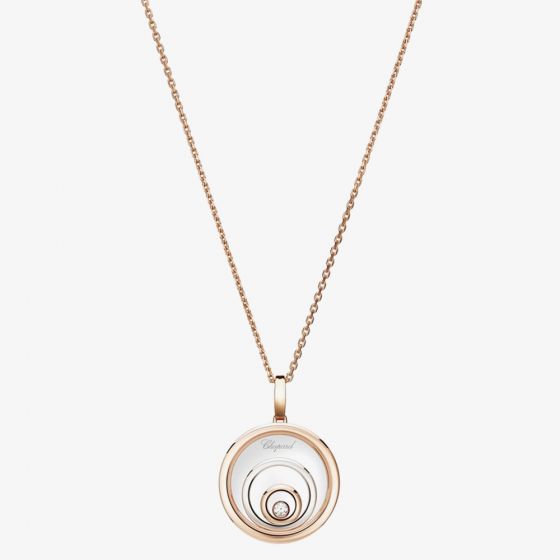 Chopard 18ct Gold Two Tone Happy Spirit Diamond Necklace 798231-9001