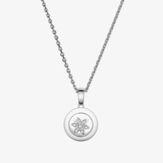 Chopard Happy Diamonds 18ct White Gold Diamond Necklace 79A018-1401