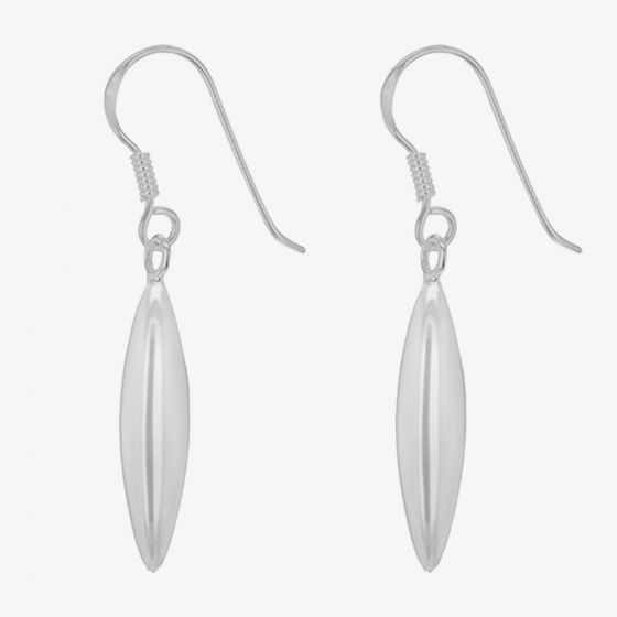 Sterling Silver Oblong Dropper Earrings 8.54.0319