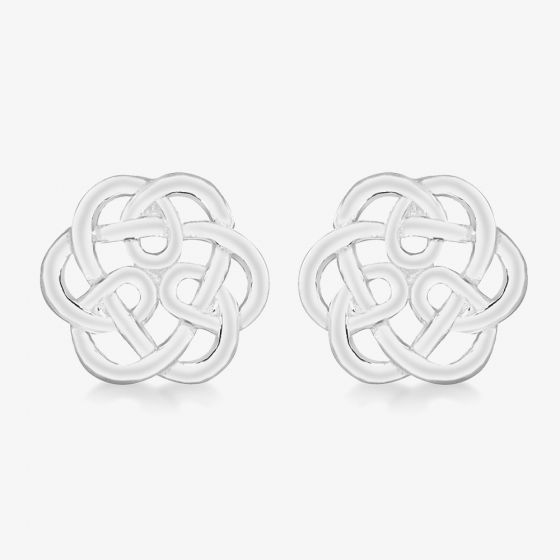 Sterling Silver 9mm Celtic Knot Stud Earrings 8.55.6839