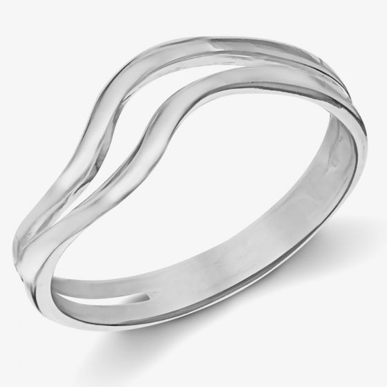 Sterling Silver Double-Band Wave Ring 8.83.3750