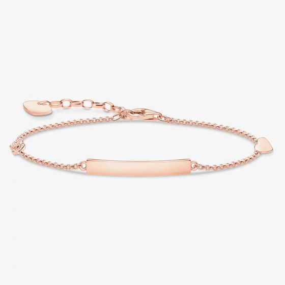 THOMAS SABO Rose Gold Plated Classic Heart & Infinity Bracelet A1976-416-40-L19V