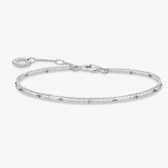 THOMAS SABO Silver Double Strand Bracelet A1997-001-21-L19V