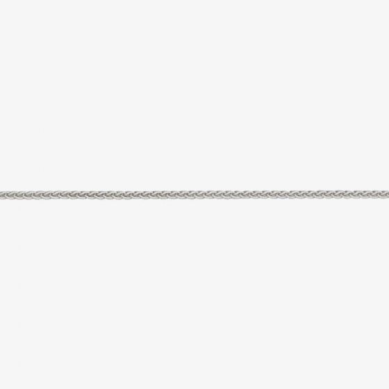 18ct White Gold Rhodium Plated Spiga Chain EWSP25