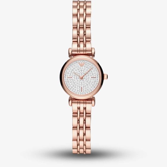 Emporio Armani Ladies Rose Gold Tone Watch AR11266