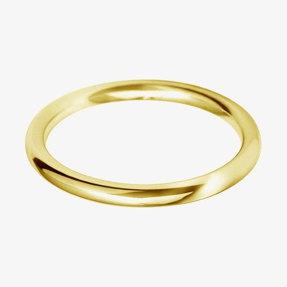9ct Gold 2.0mm Court Wedding Ring BC2.0 9Y