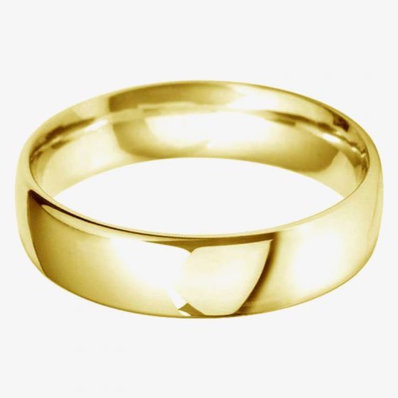 18ct Gold 6.0mm Court Wedding Ring BC6.0 18Y