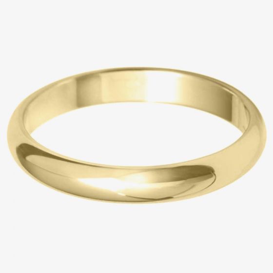 18ct Yellow Gold 3mm Classic Wedding Ring BD3.0 18Y