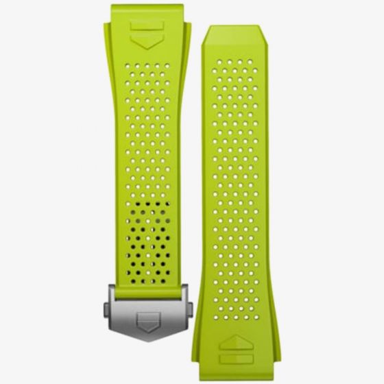 TAG Heuer Connected Lime Green Rubber Watch Strap BT6233