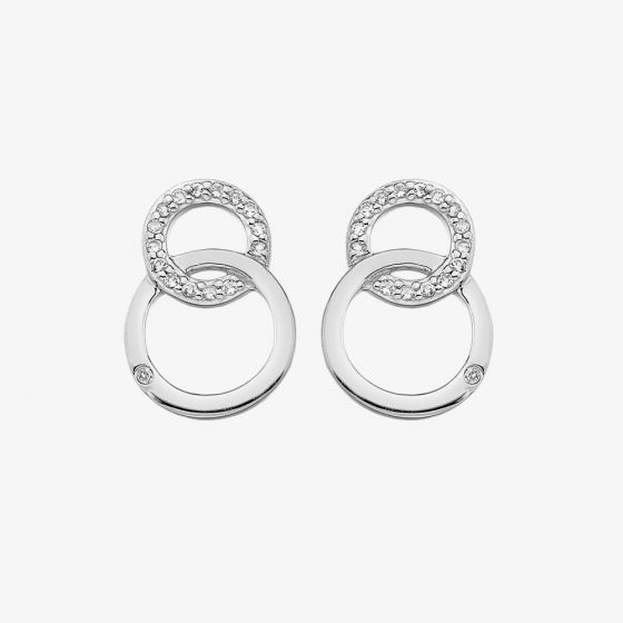 Hot Diamonds Striking Interlocking Earrings DE533