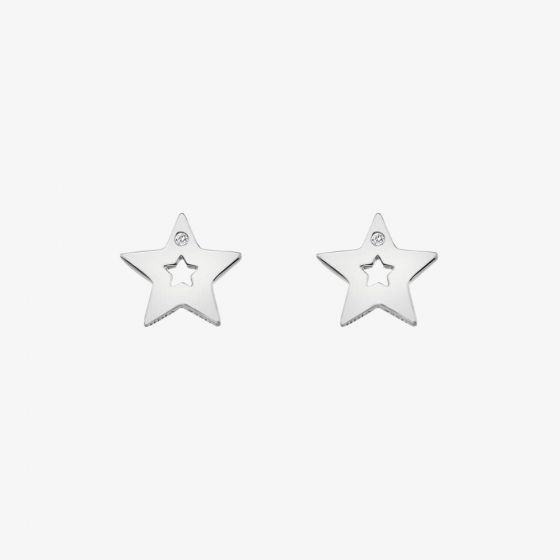 Hot Diamonds Diamond Amulets Star Earrings DE587