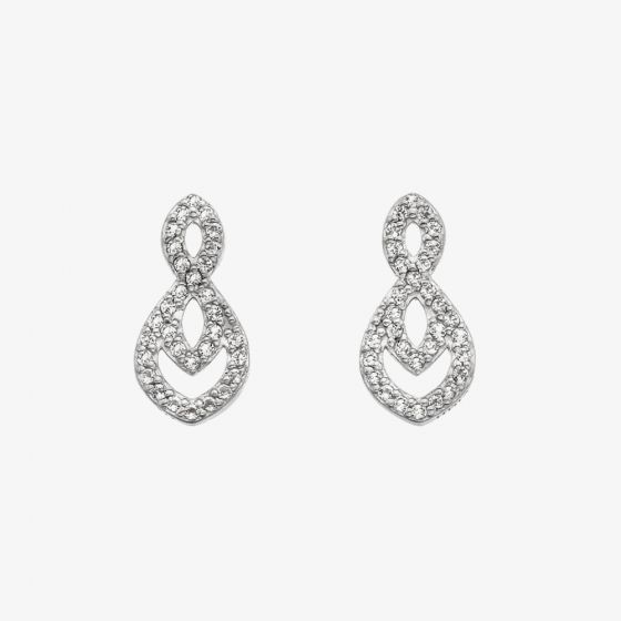 Hot Diamonds Harmony White Topaz Earrings DE609