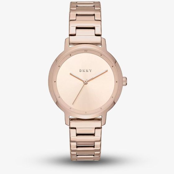 DKNY Ladies The Modernst Rose Gold Plated Watch NY2637