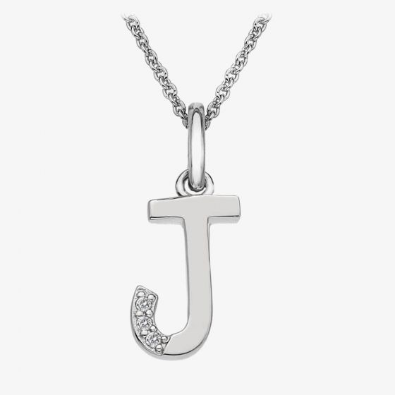 Hot Diamonds 'J' Micro Pendant DP410