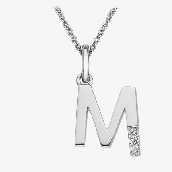 Hot Diamonds 'M' Micro Pendant DP413