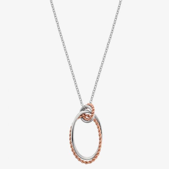 Hot Diamonds Unity Oval Rose Gold Plated Pendant DP738