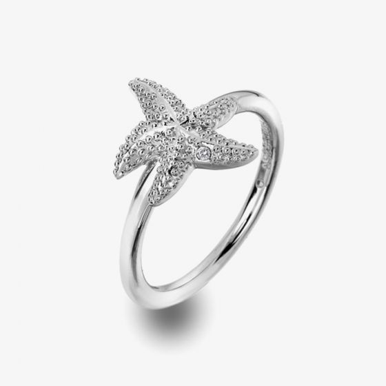 Hot Diamonds Eternal Love Silver Starfish Ring DR213