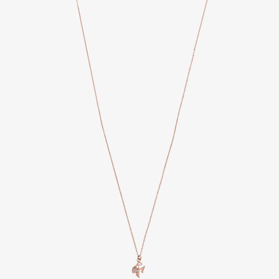 Emporio Armani Sentimental Rose Gold Tone Pendant Necklace EGS2834221