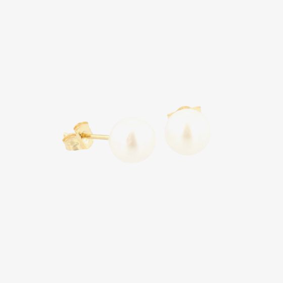 9ct 6 x 6.5mm Akoya Pearl Stud Earrings EOZ103PL