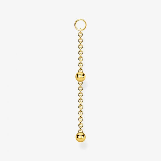THOMAS SABO Gold Plated Dots Single Dropper Ear Pendant EP013-413-39
