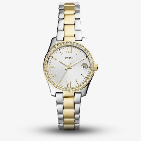 Fossil Ladies Scarlette Mini Two Tone Bracelet Watch ES4319