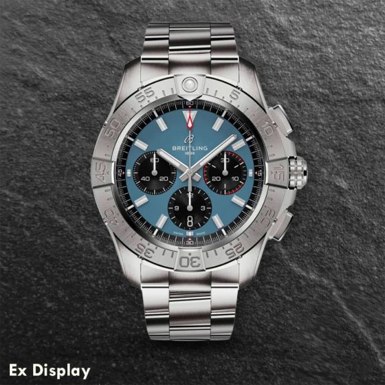 Ex-Display Breitling Avenger B01 Chronograph 44 Blue Watch AB0147101C1A1
