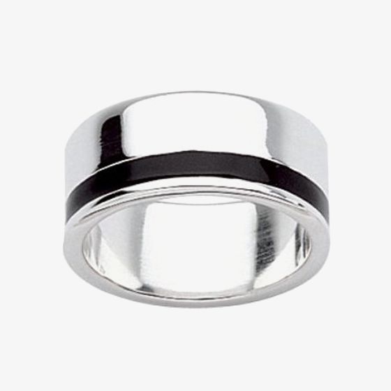 Fred Bennett Black Resin Band Ring FB-R955B