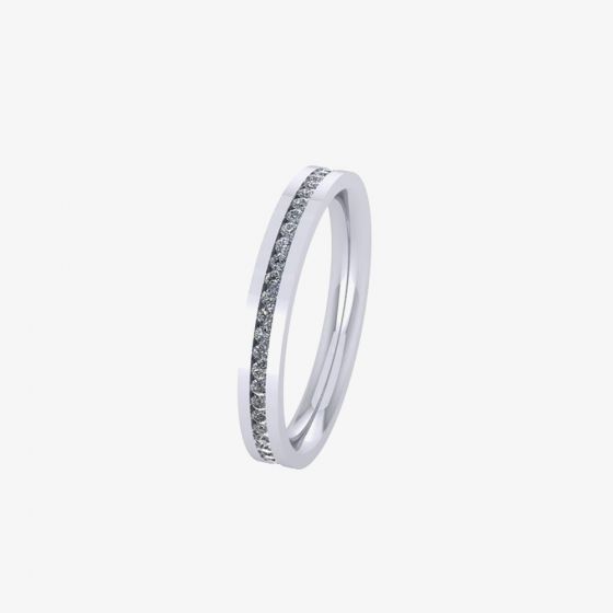 Platinum 0.30ct Channel-Set Diamond Eternity Ring (K 1/2) FET1779 K1/2